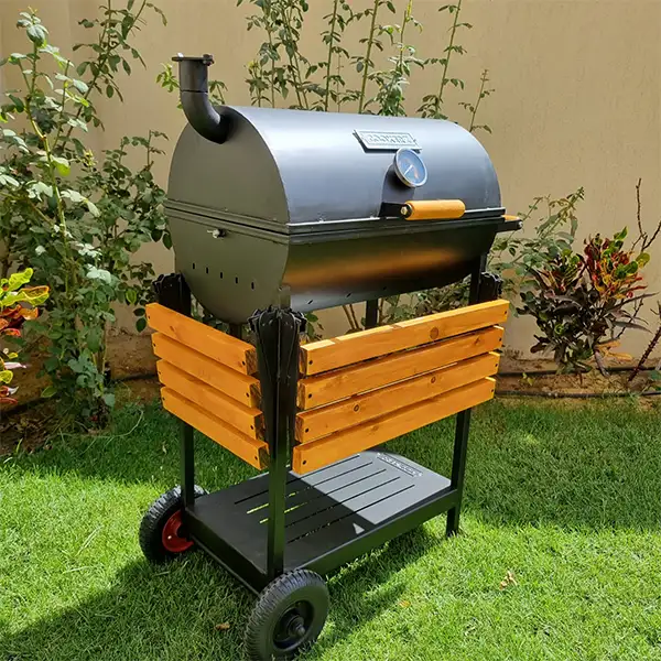 COOKERZ classic charcoal grill side view closed