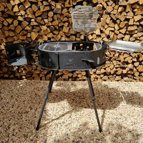 Toro-TexasLonghornGrill6 Black Charcoal Grill Texas Longhorn Toro