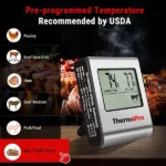 digital lcd thermopro meat types it can read