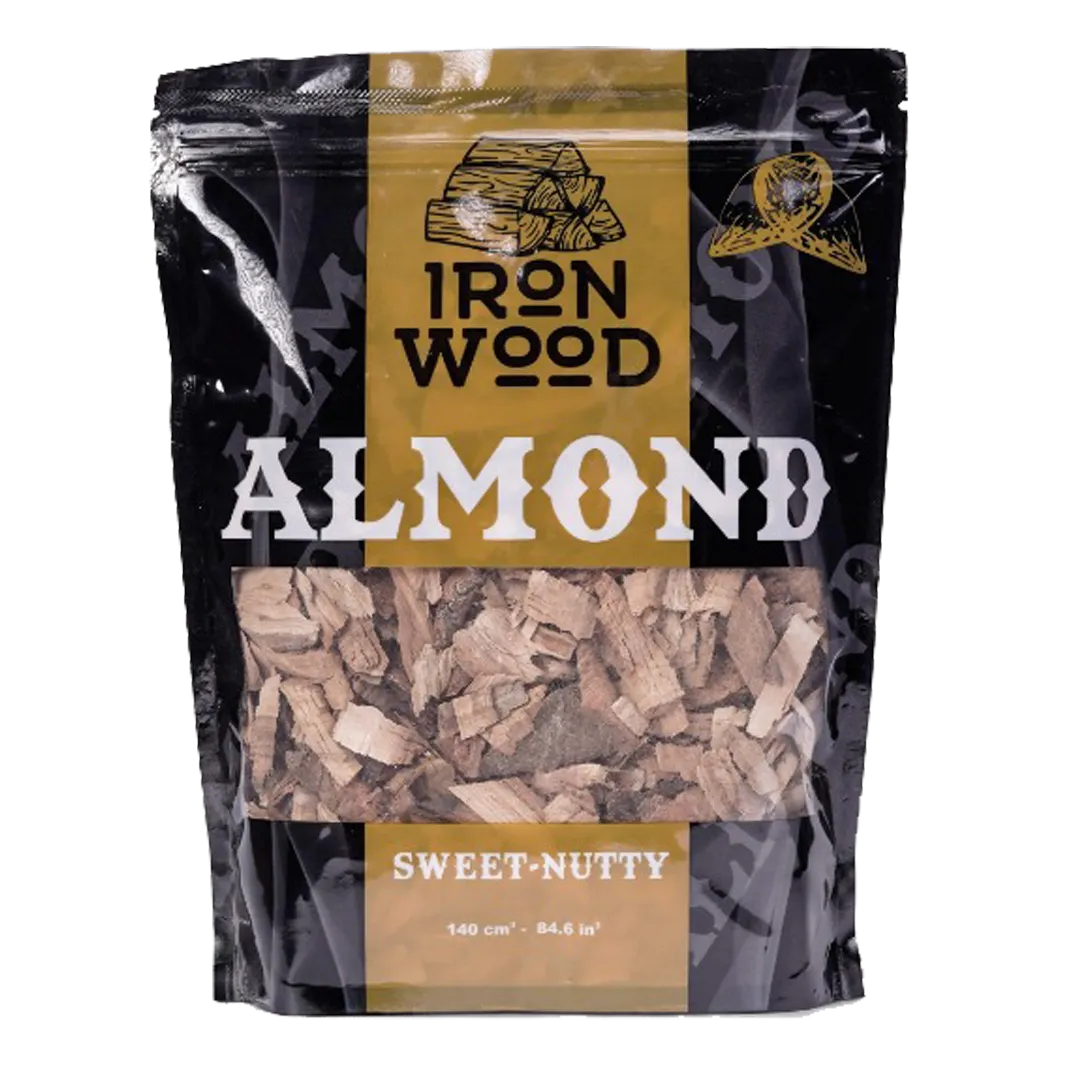 almond wood chips from iron wood
