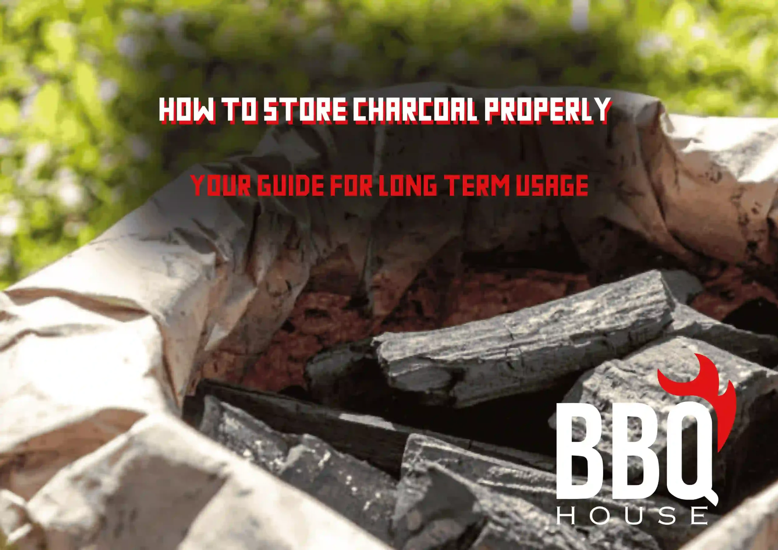 how to store charcoal properly