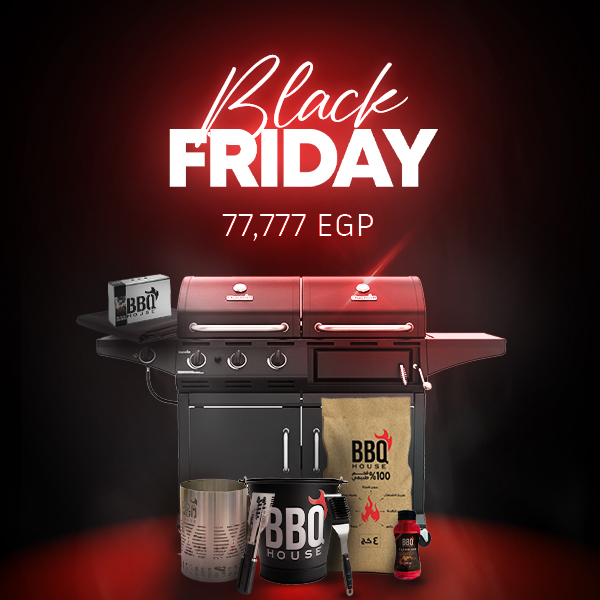 deluxe Char Broil Deluxe Gas & Charcoal Combo Grill + Tools Kit + Brush + Gel Fire Starter + Charcoal + Chimney Starter + Smokebox + Bucket + XL Grill Cover - Image 1