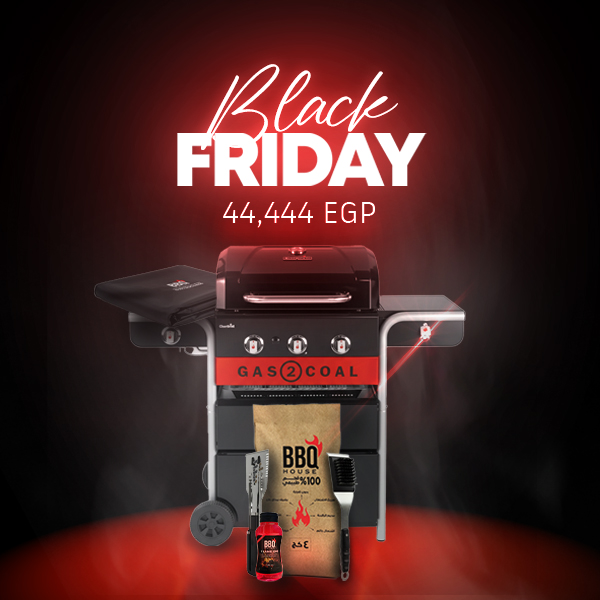 gas to coal Char Broil Gas2Coal 2-in-1 Hybrid Grill + BBQ Tools Kit + Grill Brush + Gel Fire Starter + Charcoal + Grill Cover - Image 1